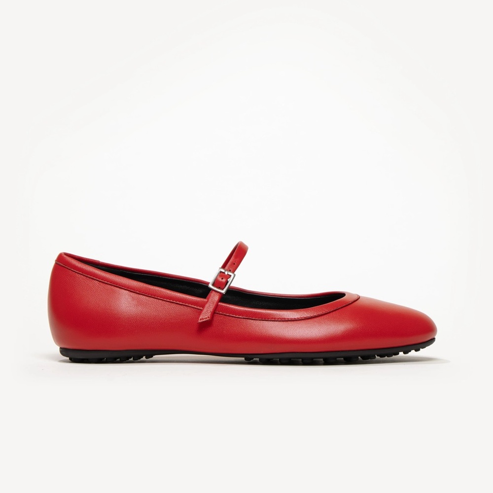 M. Gemi ‘The Margherita’ Mary Jane flats in Sunset Red, size 37 - Picture 2 of 14